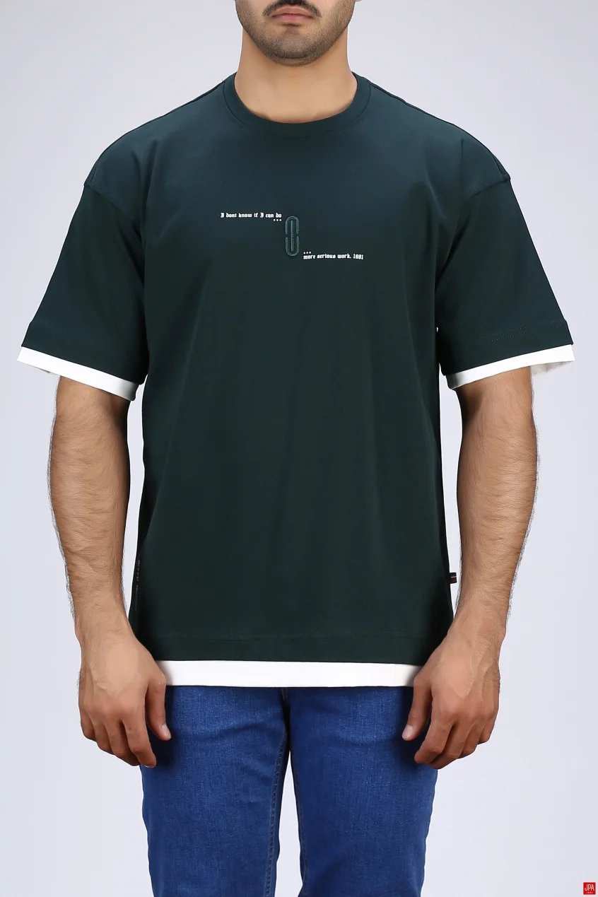 تی شرت مردانه یقه گرد جی پی ای JPA کد 04020