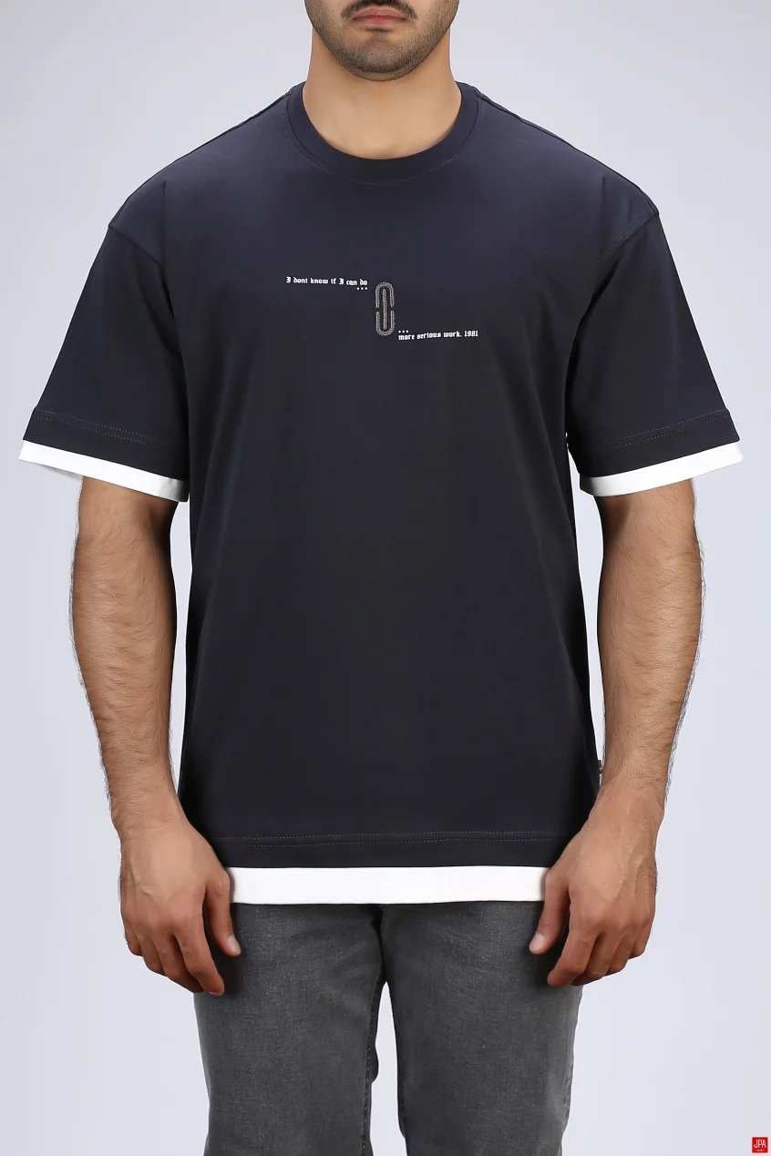 تی شرت مردانه یقه گرد جی پی ای JPA کد 04020