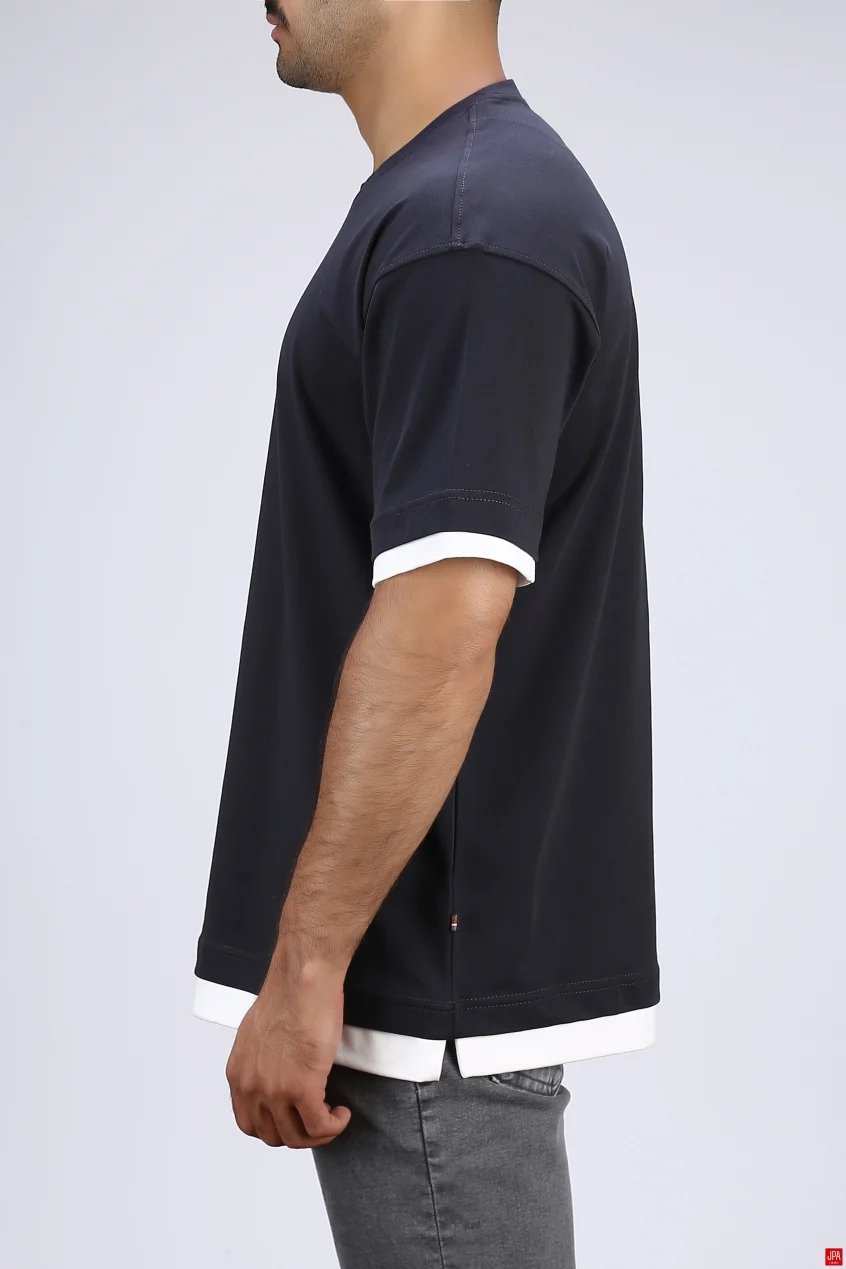 تی شرت مردانه یقه گرد جی پی ای JPA کد 04020