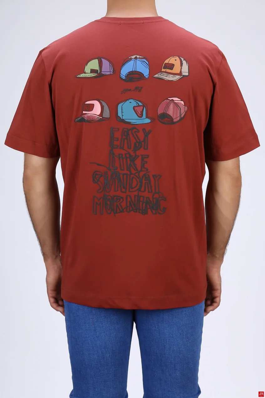 تی شرت مردانه یقه گرد باکس ازاد جی پی ای JPA کد 04042