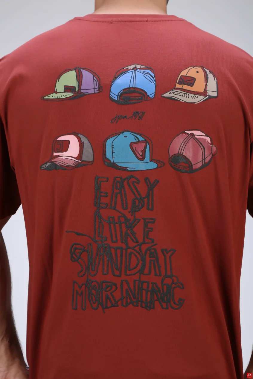 تی شرت مردانه یقه گرد باکس ازاد جی پی ای JPA کد 04042