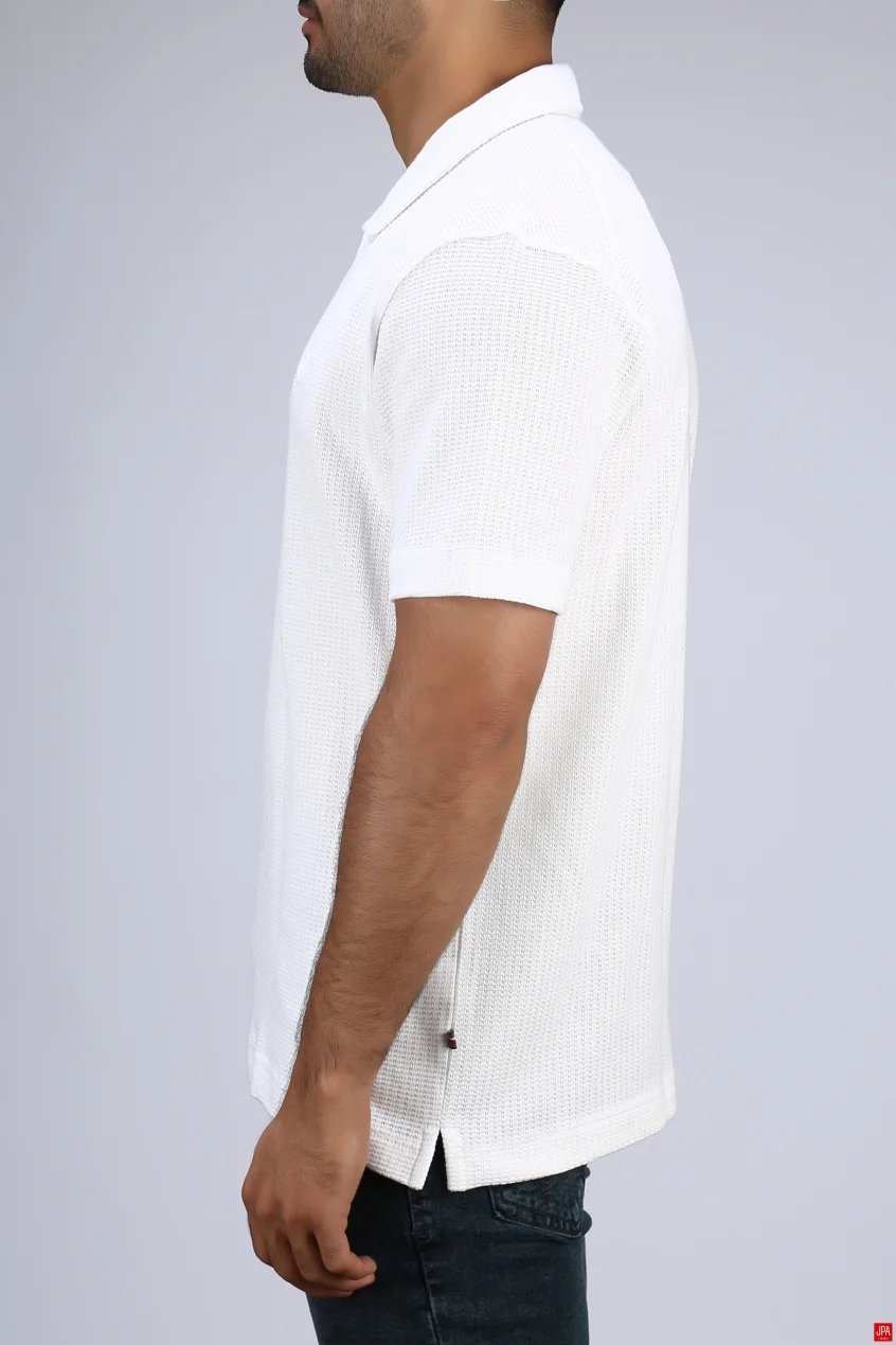 تیشرت مردانه یقه شکاری بیسیک رگولار جی پی ای JPA کد - 03538