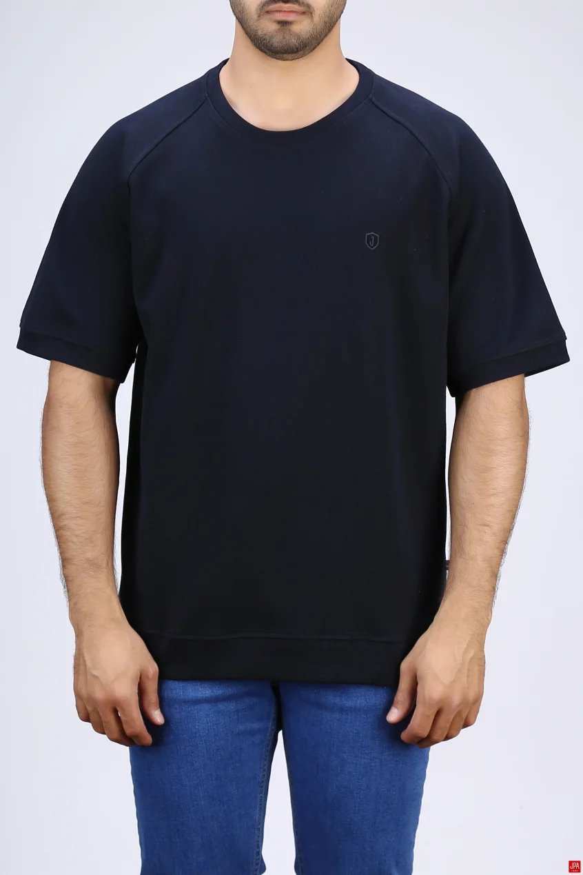 تی شرت مردانه یقه گرد مشکی جی پی ای JPA کد 03467