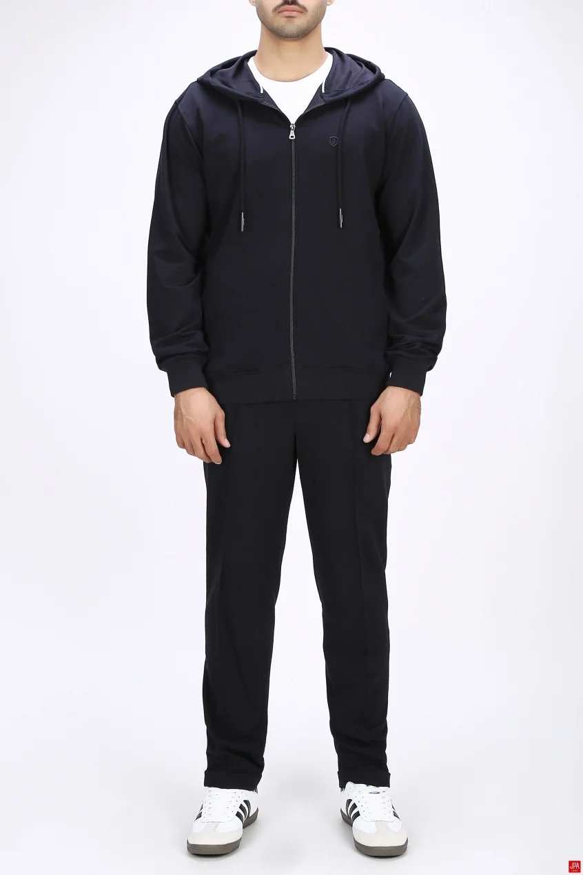 ست سویشرت و شلوار مردانه مشکی جی پی ای JPA کد 04055