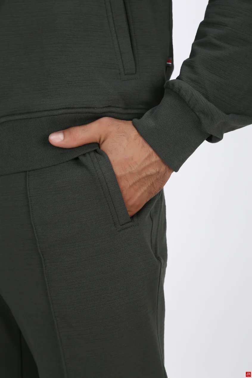 ست سویشرت و شلوار مردانه مشکی جی پی ای JPA کد 04055