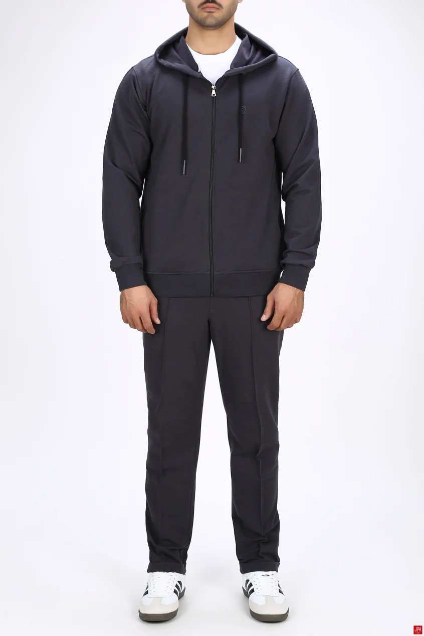 ست سویشرت و شلوار مردانه مشکی جی پی ای JPA کد 04055