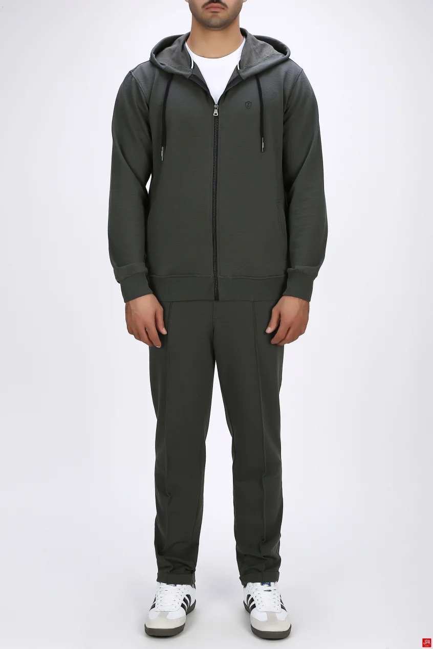 ست سویشرت و شلوار مردانه مشکی جی پی ای JPA کد 04055