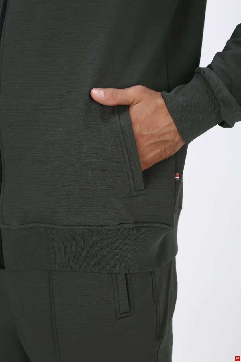 ست سویشرت و شلوار مردانه مشکی جی پی ای JPA کد 04055