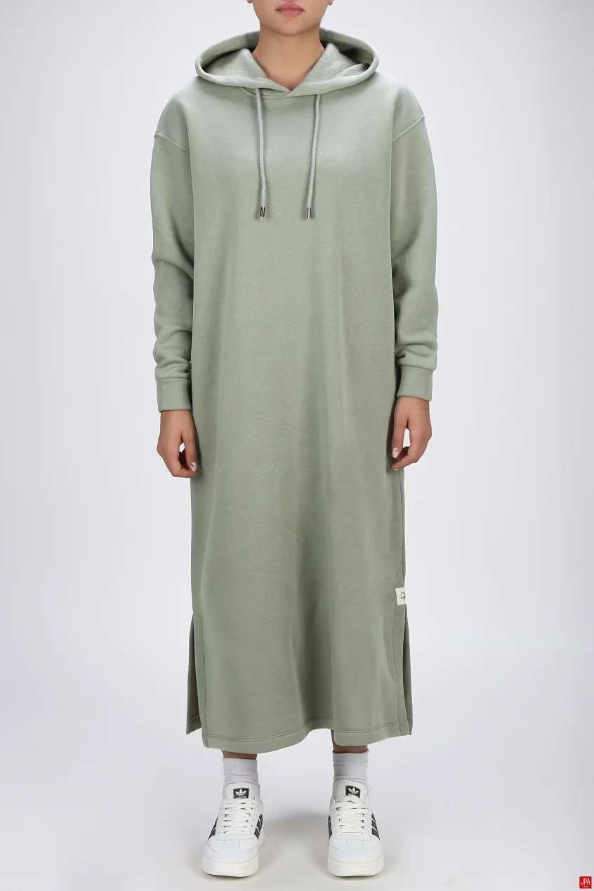 هودی بلند زنانه دورس کلاهدار آزاد مشکی جی پی ای JPA کد 04047