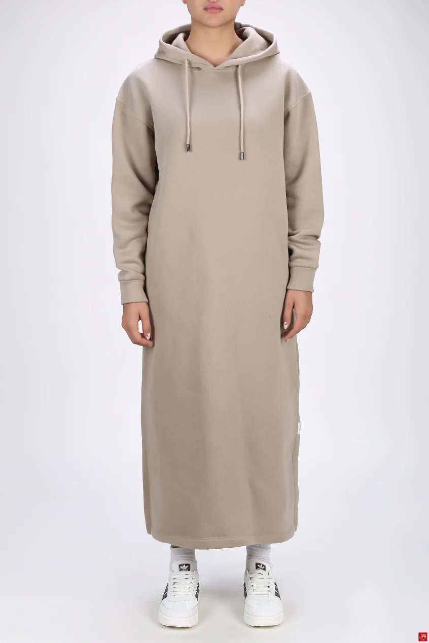 هودی بلند زنانه دورس کلاهدار آزاد مشکی جی پی ای JPA کد 04047