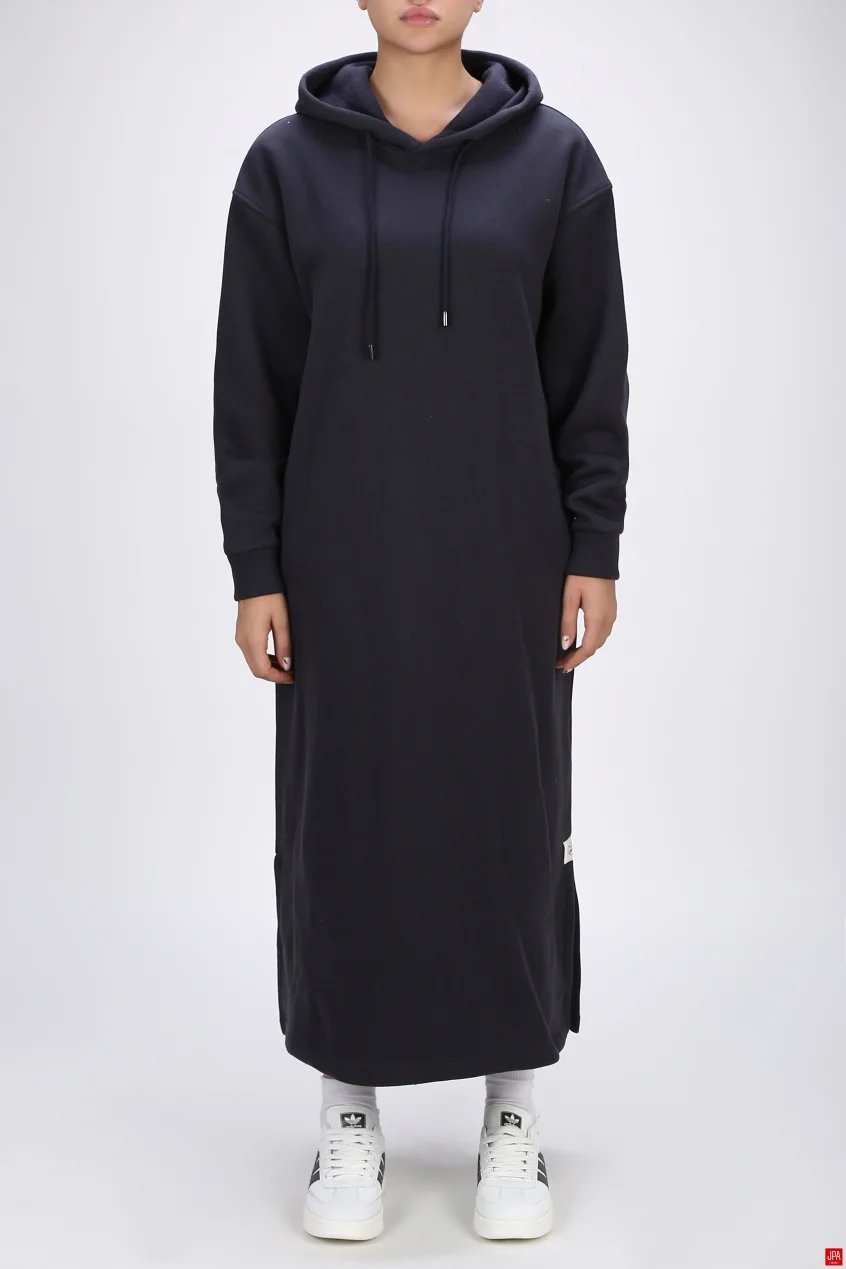 هودی بلند زنانه دورس کلاهدار آزاد مشکی جی پی ای JPA کد 04047