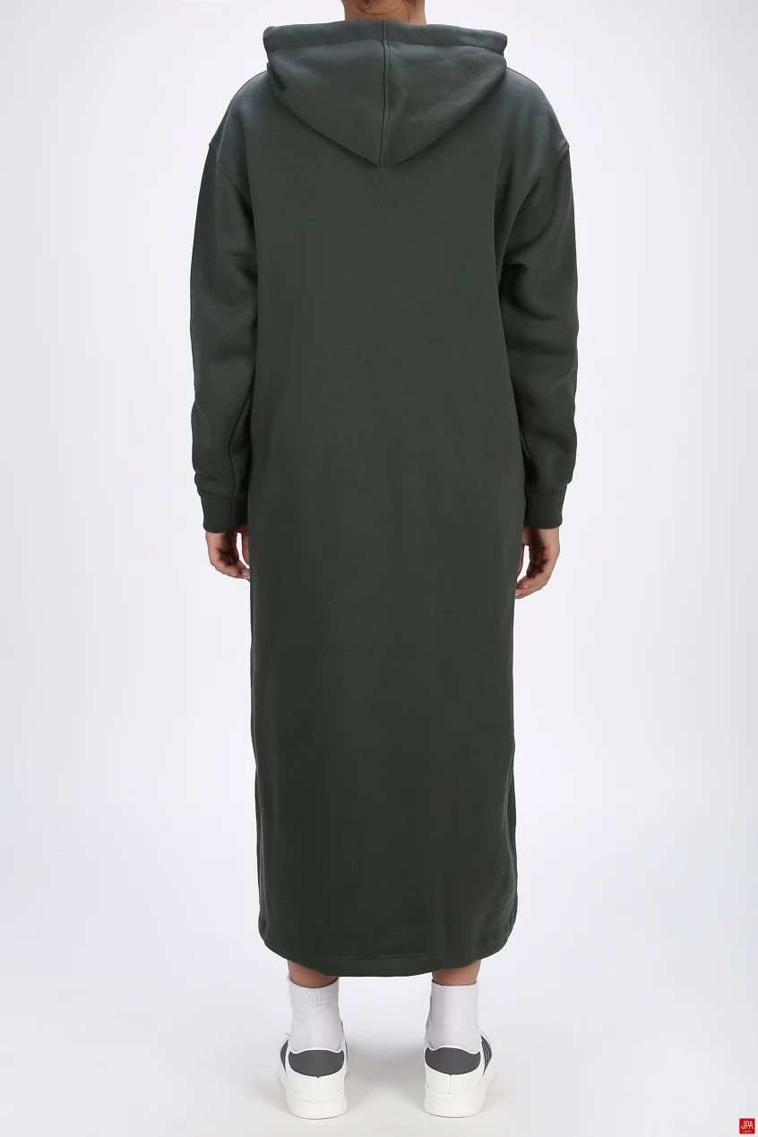 هودی بلند زنانه دورس کلاهدار آزاد مشکی جی پی ای JPA کد 04047