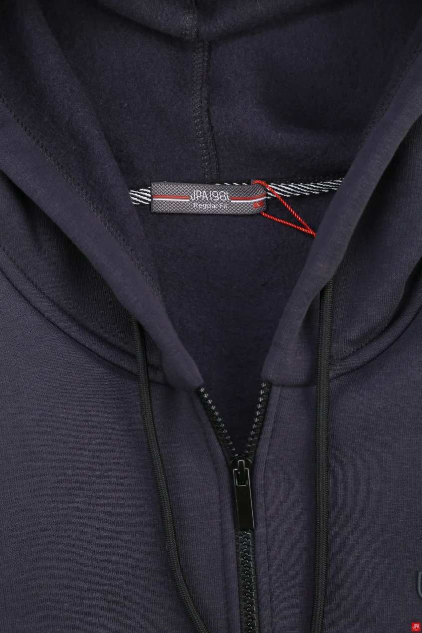 سویشرت مردانه دورس کلاهدار مشکی جی پی ای JPA کد 04030