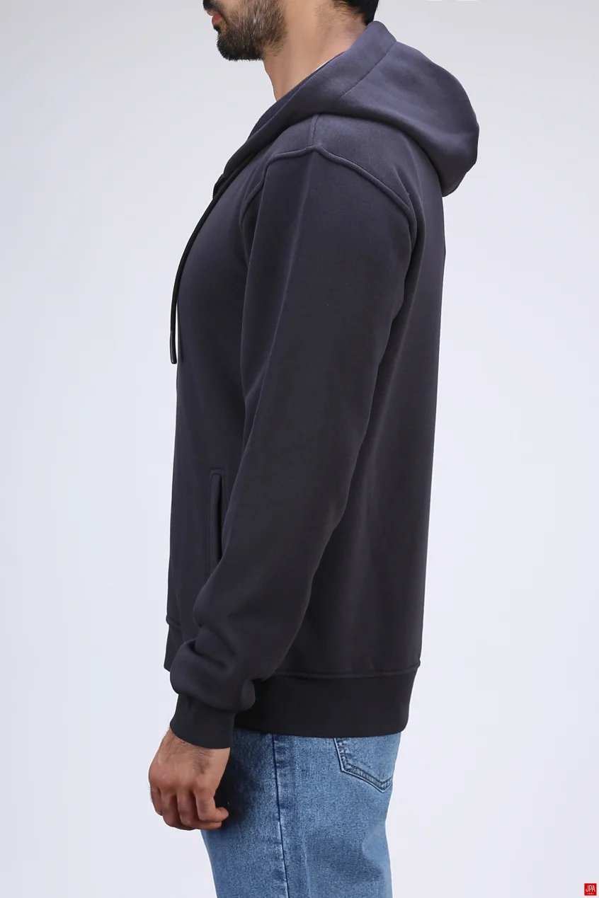 سویشرت مردانه دورس کلاهدار مشکی جی پی ای JPA کد 04030
