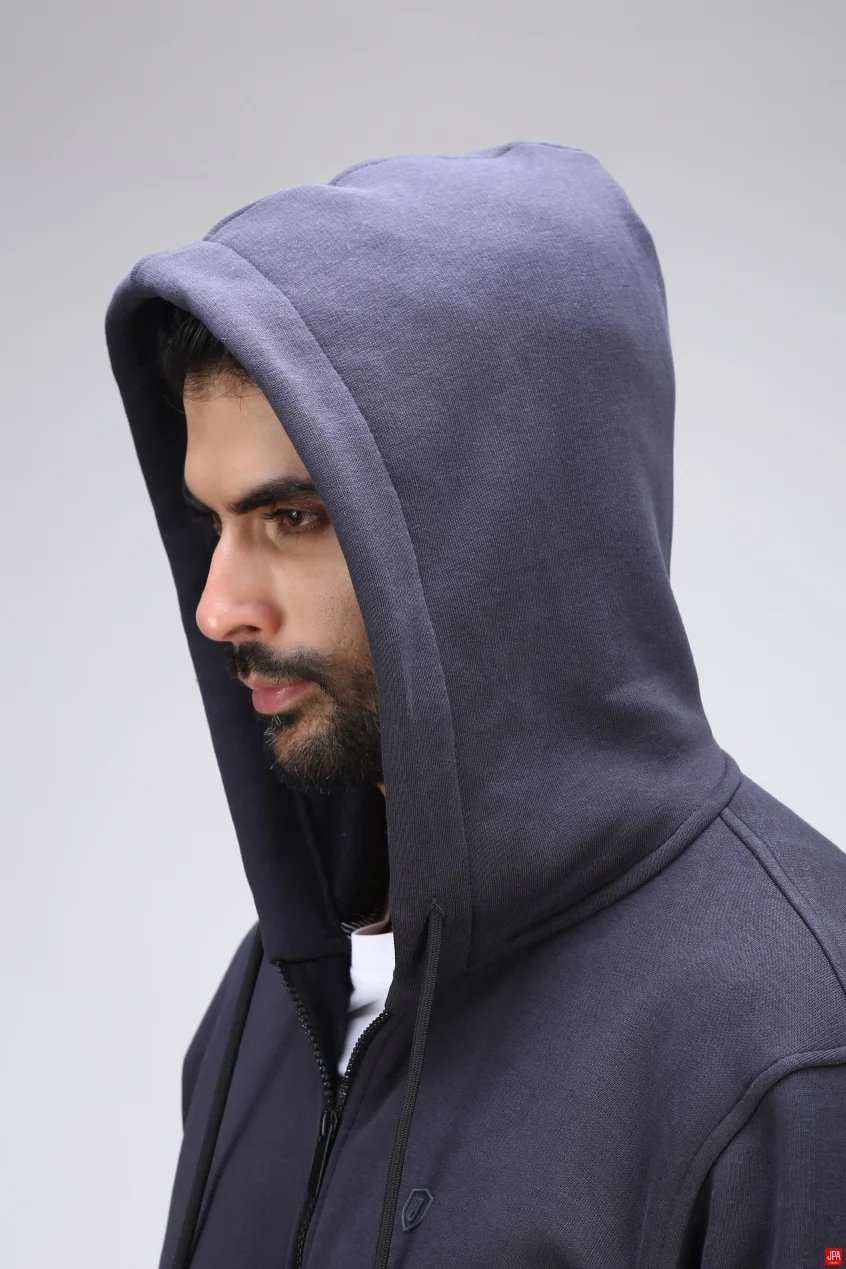 سویشرت مردانه دورس کلاهدار مشکی جی پی ای JPA کد 04030