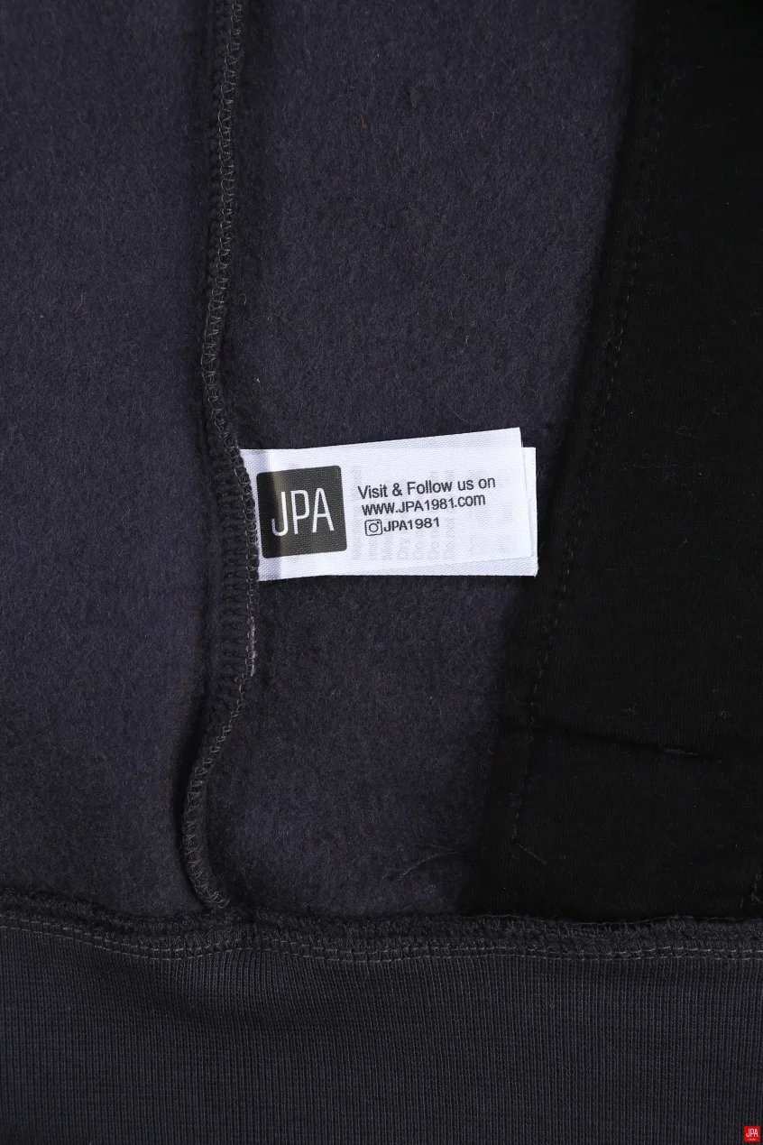 سویشرت مردانه دورس کلاهدار مشکی جی پی ای JPA کد 04030