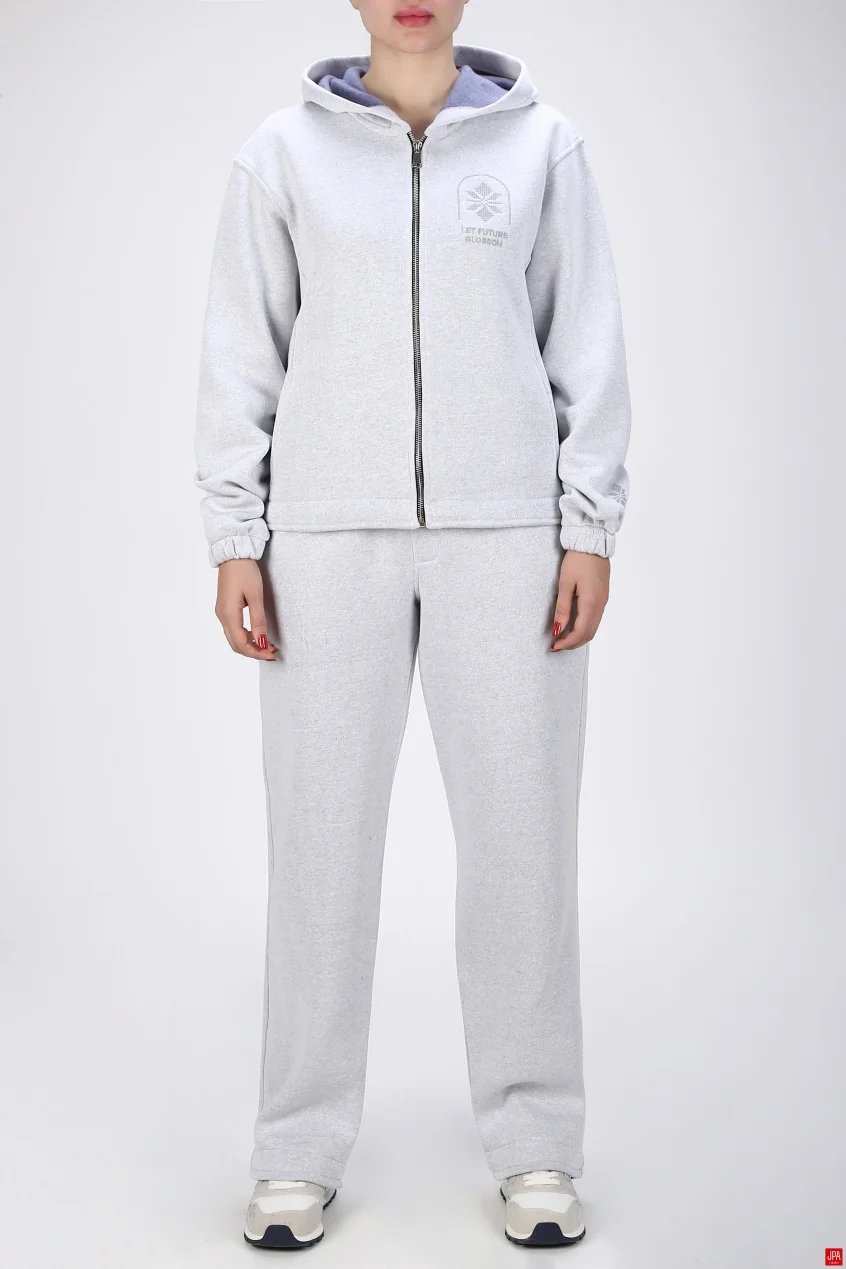 ست سویشرت و شلوار زنانه دورس رگولار مشکی جی پی ای JPA کد 04059