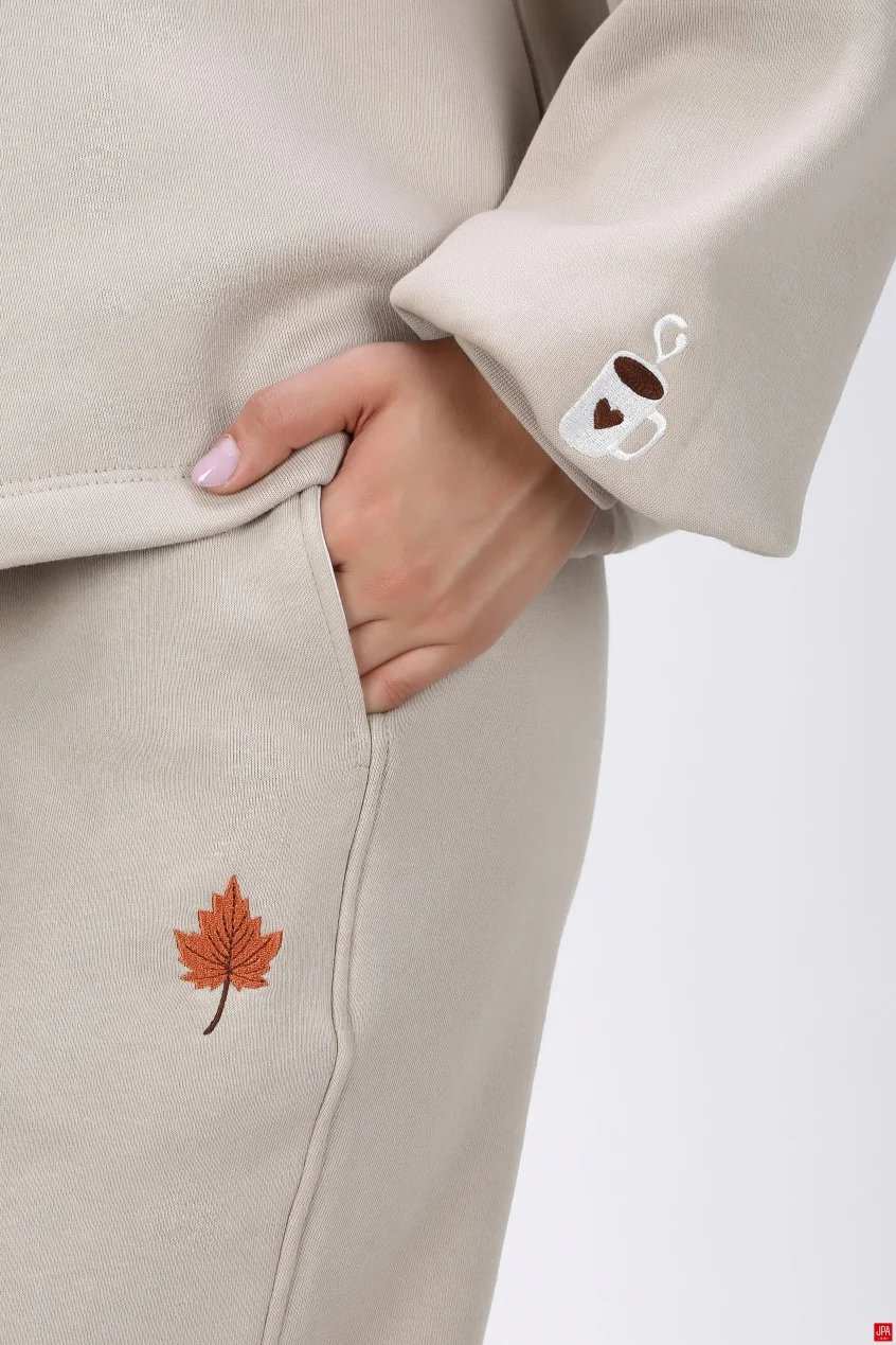 ست هودی و شلوار زنانه دورس مشکی جی پی ای JPA کد 04050