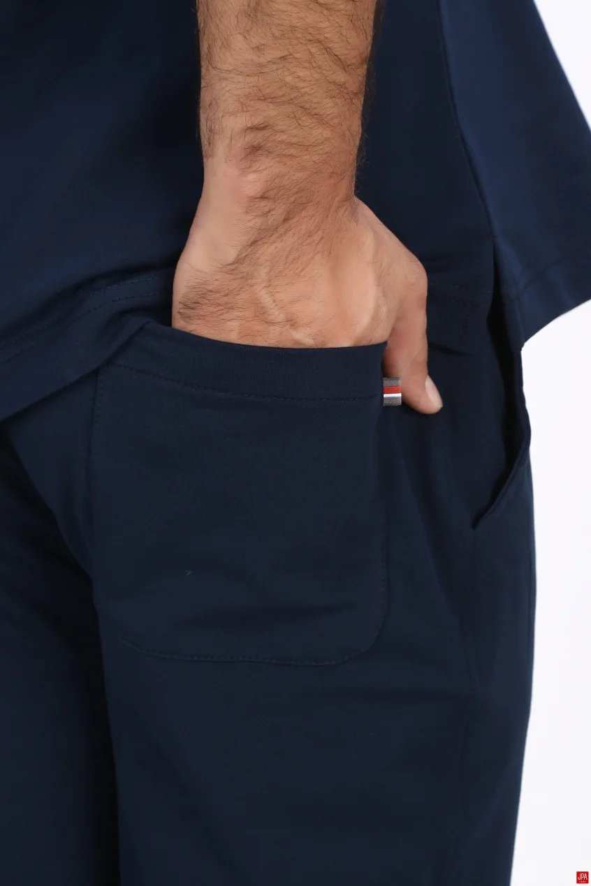 ست تی شرت و شلوار مردانه اسپرت رگولار مشکی جی پی ای JPA کد 04075