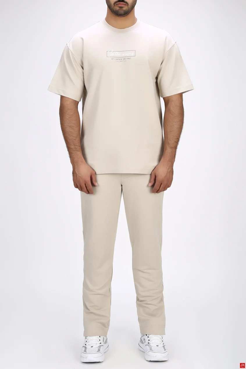 ست تی شرت و شلوار مردانه اسپرت رگولار مشکی جی پی ای JPA کد 04075