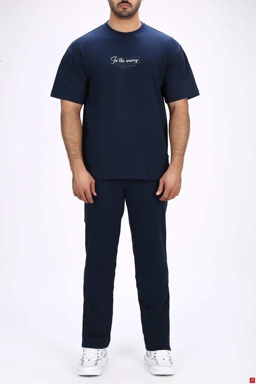ست تی شرت و شلوار مردانه اسپرت رگولار مشکی جی پی ای JPA کد 04075