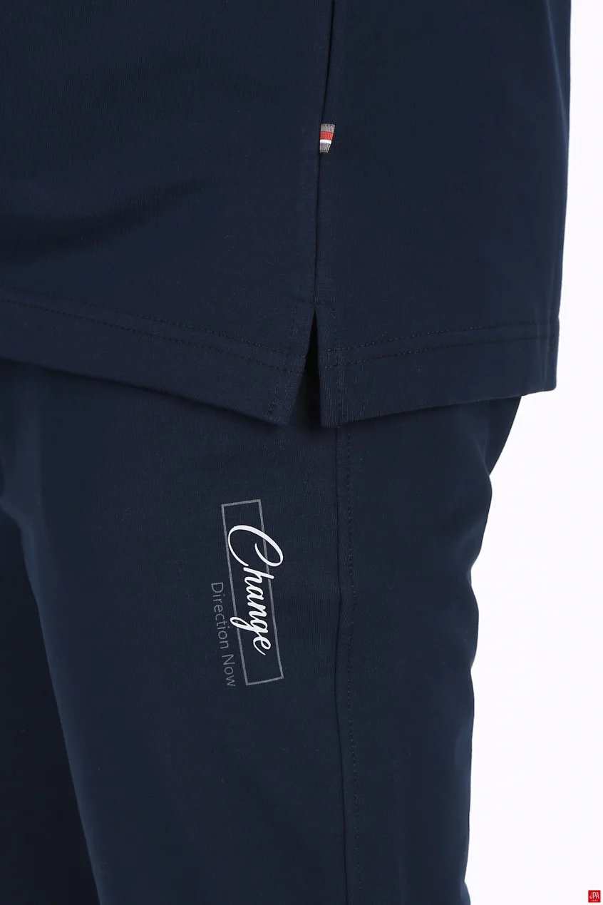 ست تی شرت و شلوار مردانه اسپرت رگولار مشکی جی پی ای JPA کد 04075