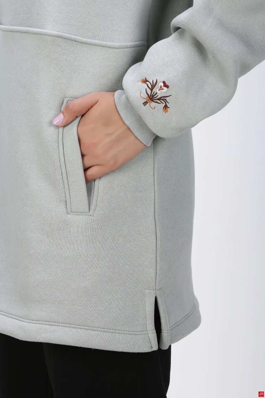 هودی زنانه دورس نیم زیپ جی پی ای JPA کد 04082