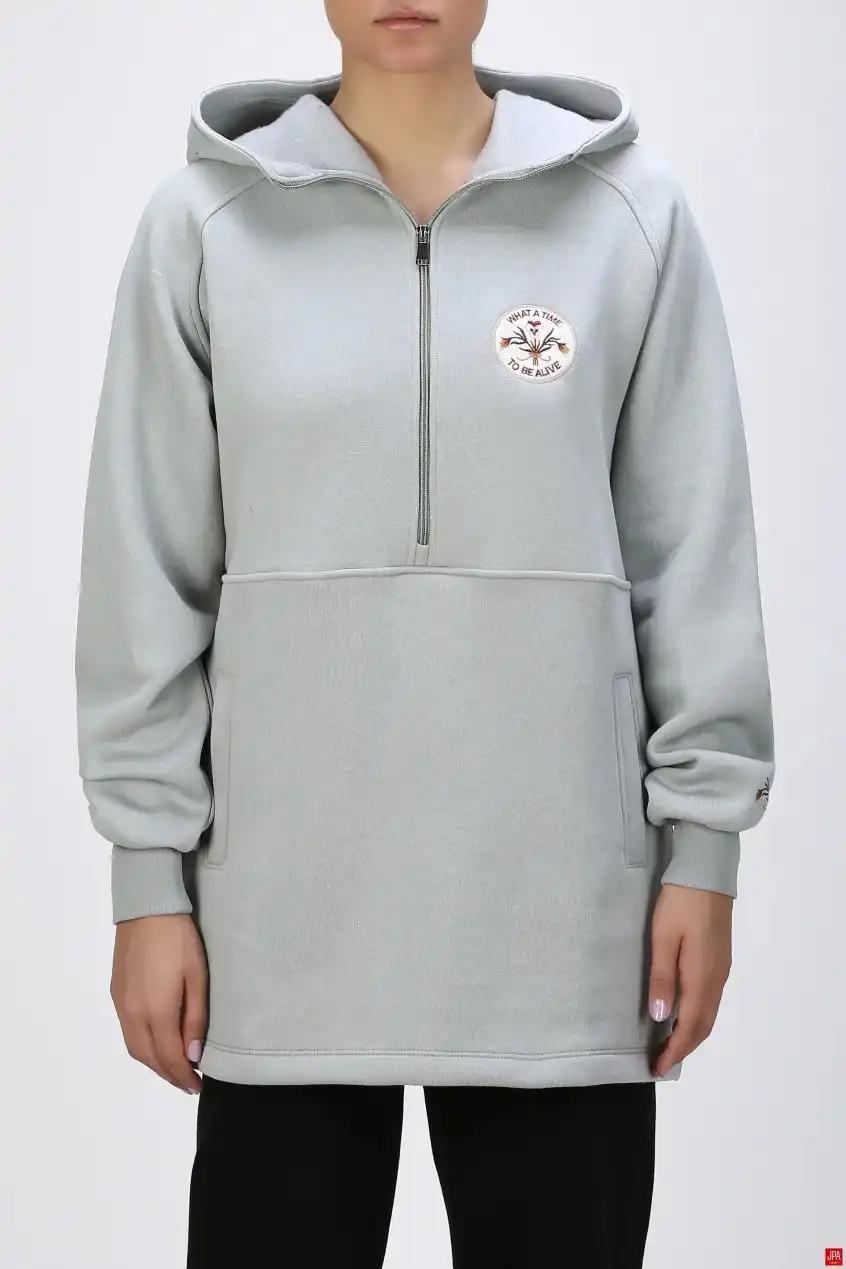 هودی زنانه دورس نیم زیپ جی پی ای JPA کد 04082