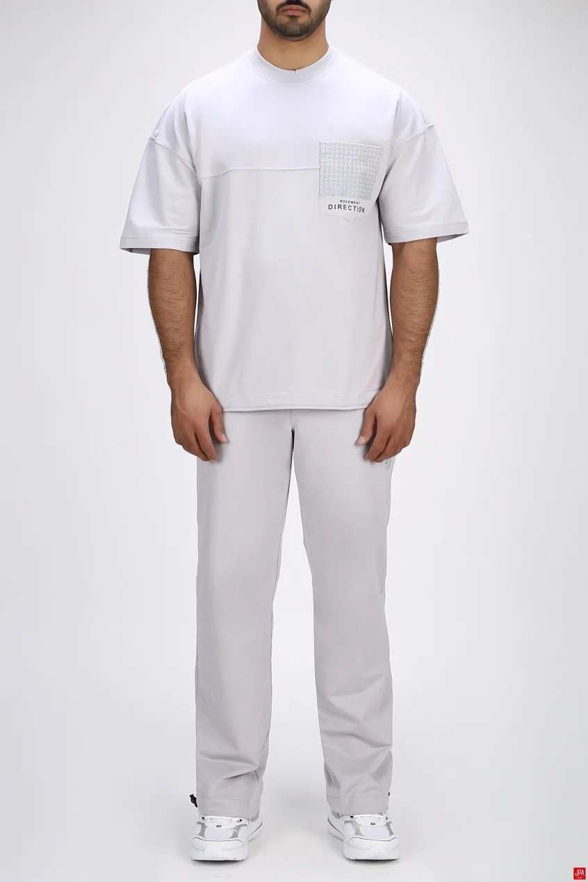 ست تی شرت و شلوار مردانه اسپرت رگولار مشکی جی پی ای JPA کد 04074