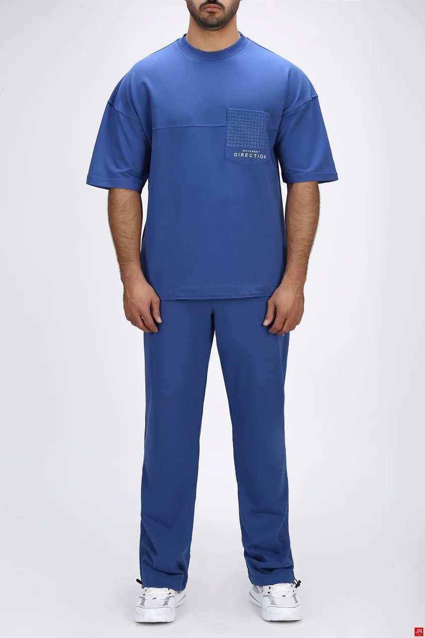 ست تی شرت و شلوار مردانه اسپرت رگولار مشکی جی پی ای JPA کد 04074
