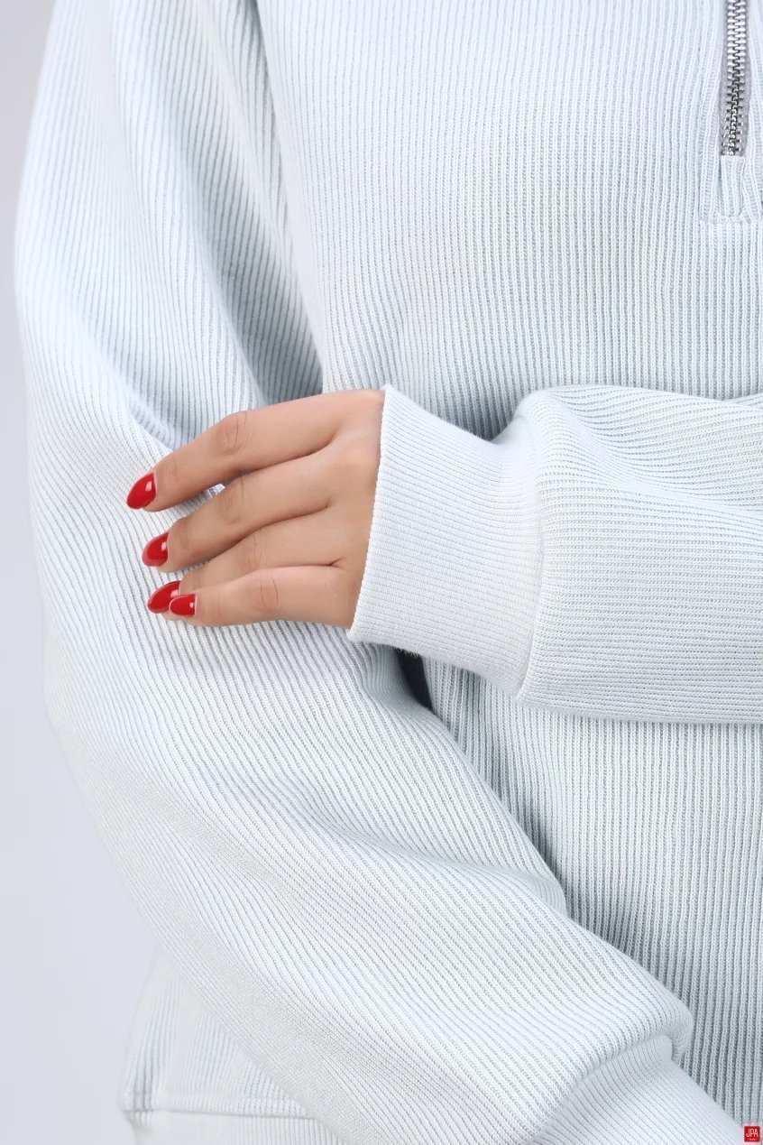 بلوز زنانه نیم زیپ جی پی ای JPA کد 04154