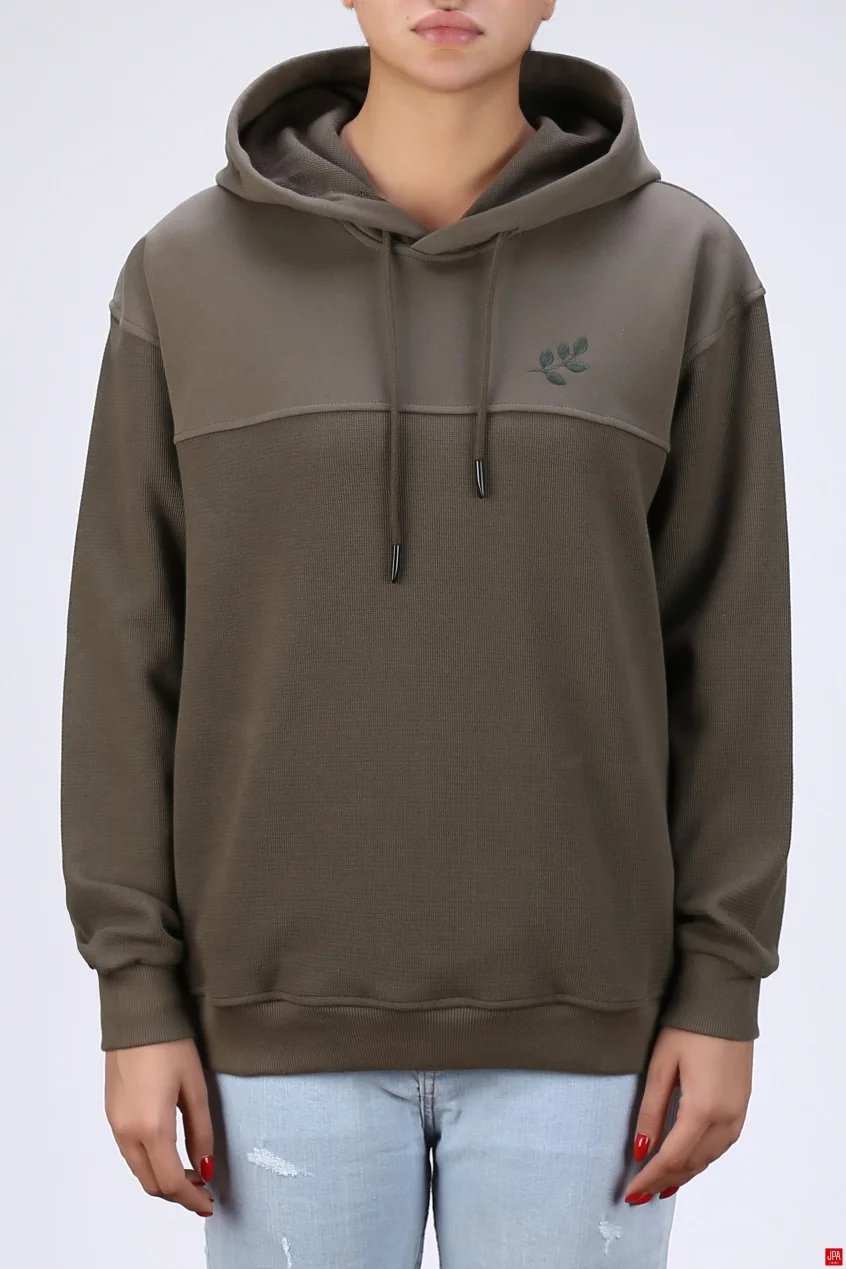 هودی زنانه کلاهدار مشکی جی پی ای JPA کد 04144