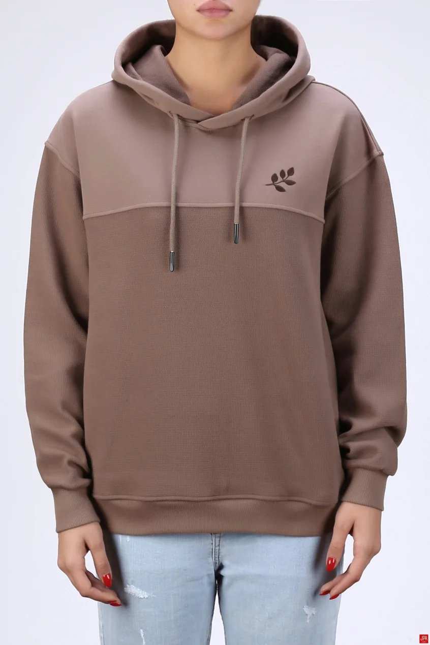 هودی زنانه کلاهدار مشکی جی پی ای JPA کد 04144