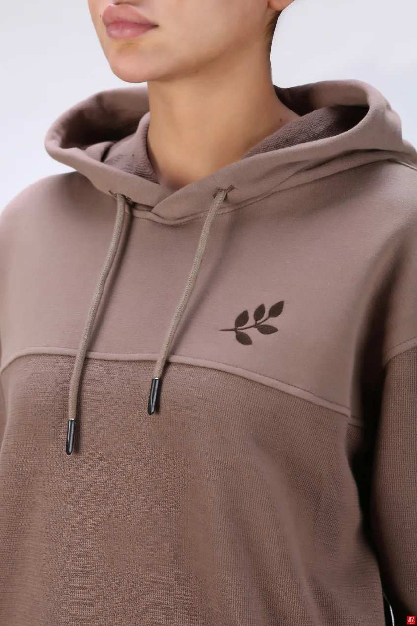 هودی زنانه کلاهدار مشکی جی پی ای JPA کد 04144