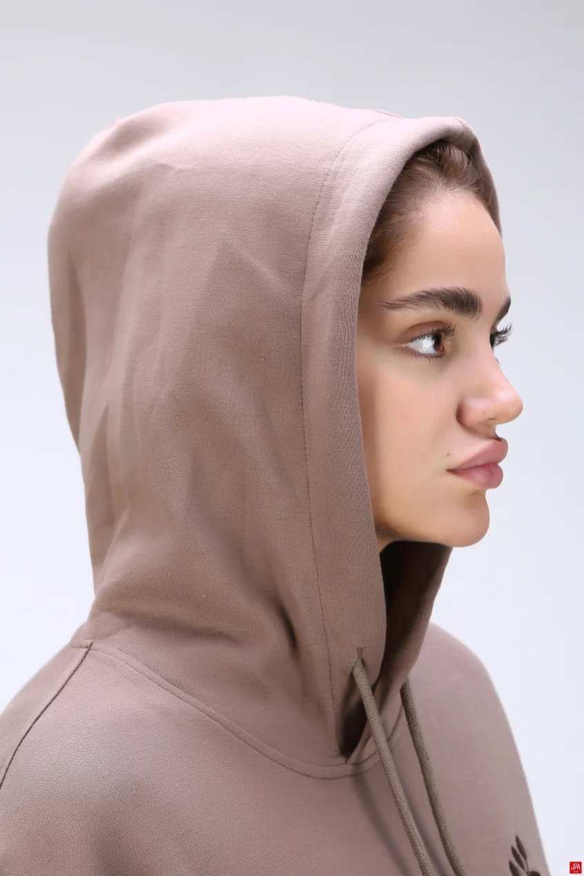 هودی زنانه کلاهدار مشکی جی پی ای JPA کد 04144