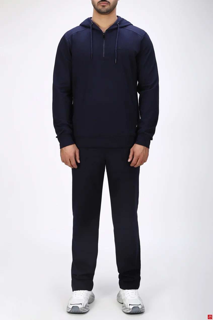 ست هودی و شلوار مردانه اسپرت رگولار مشکی جی پی ای JPA کد 04137