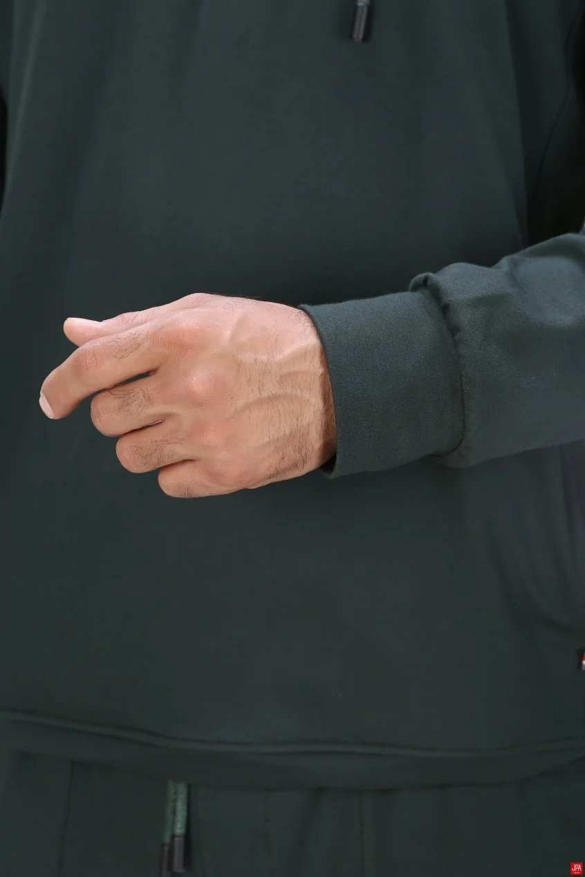 ست هودی و شلوار مردانه اسپرت رگولار مشکی جی پی ای JPA کد 04137