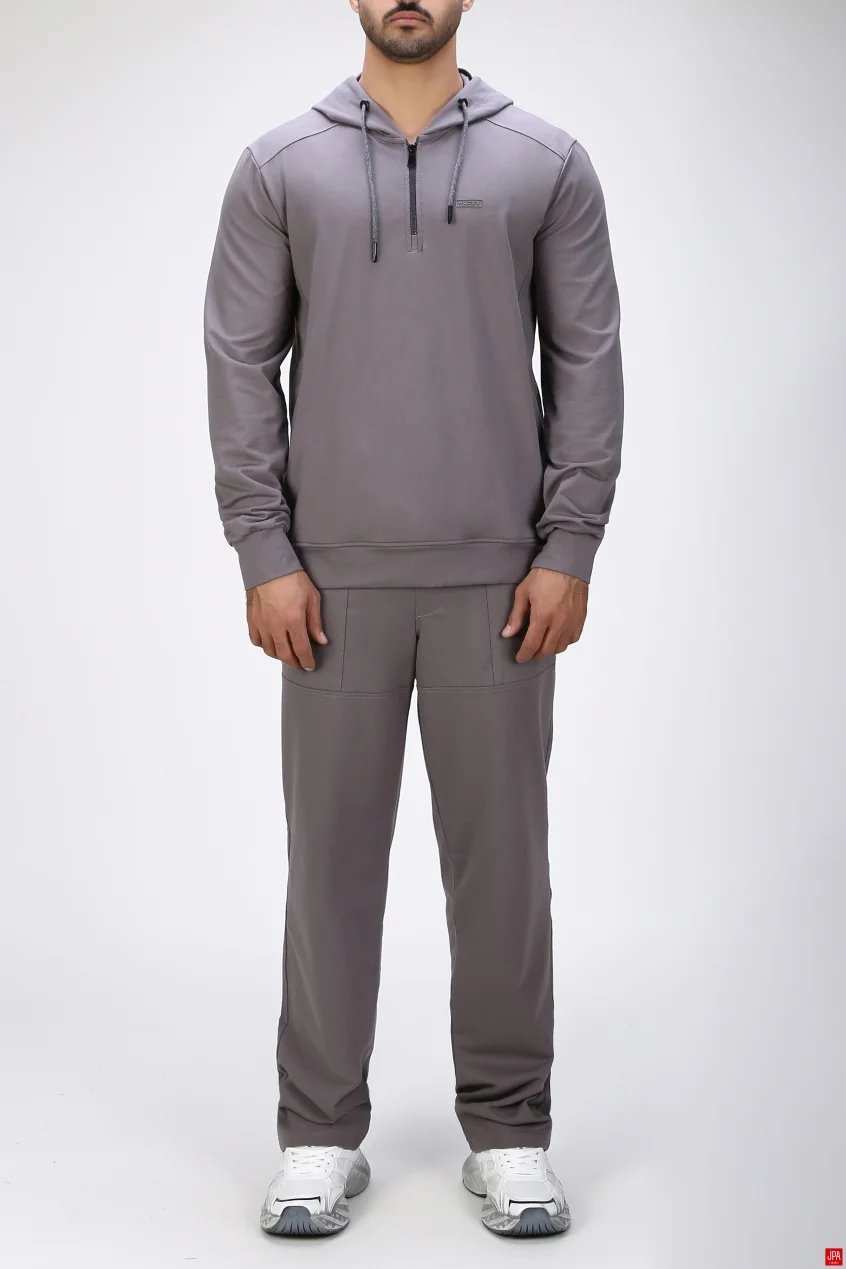 ست هودی و شلوار مردانه اسپرت رگولار مشکی جی پی ای JPA کد 04137