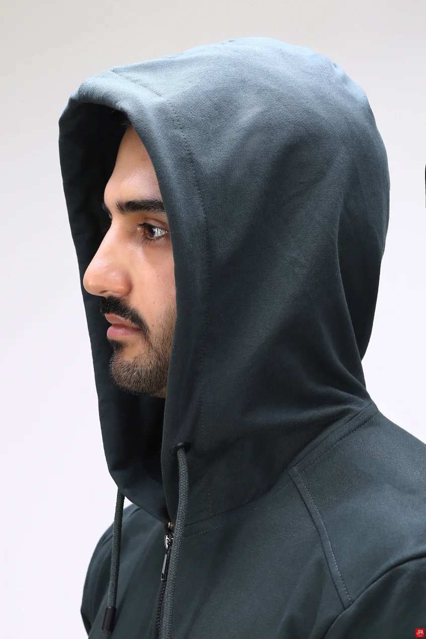 ست هودی و شلوار مردانه اسپرت رگولار مشکی جی پی ای JPA کد 04137