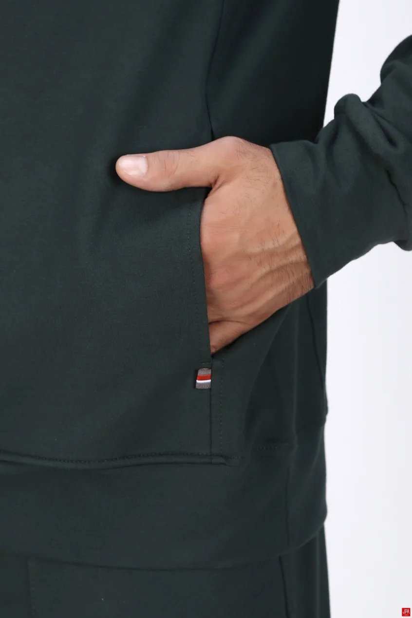 ست هودی و شلوار مردانه اسپرت رگولار مشکی جی پی ای JPA کد 04137