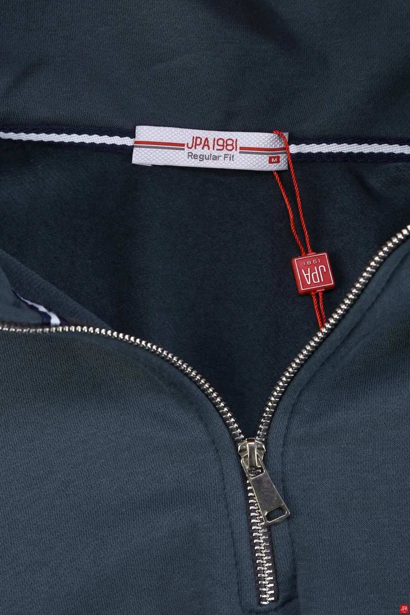 بلوز زنانه دورس نیم زیپ مشکی جی پی ای JPA کد 04146