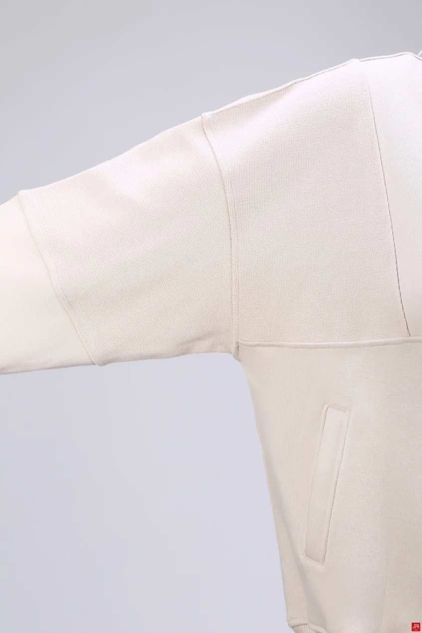 هودی زنانه کلاهدار نیم زیپ مشکی جی پی ای JPA کد 04153