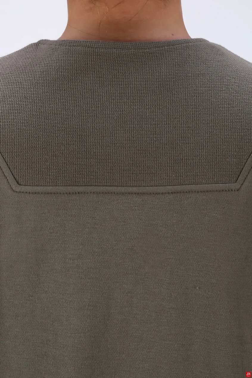 بلوز زنانه نیم زیپ مشکی جی پی ای JPA کد 04148