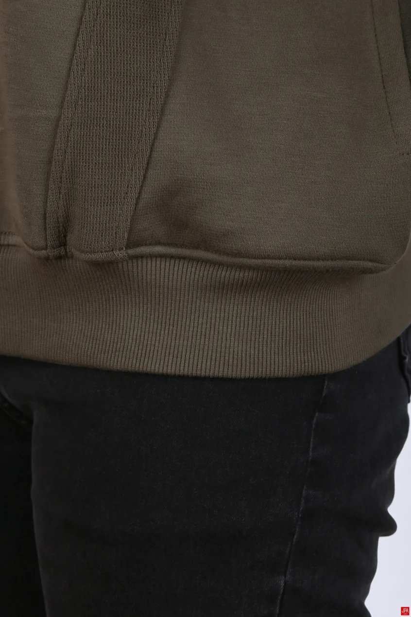 بلوز زنانه نیم زیپ مشکی جی پی ای JPA کد 04148