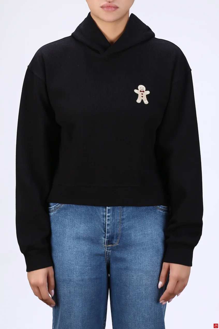 هودی زنانه مشکی جی پی ای JPA کد 04162