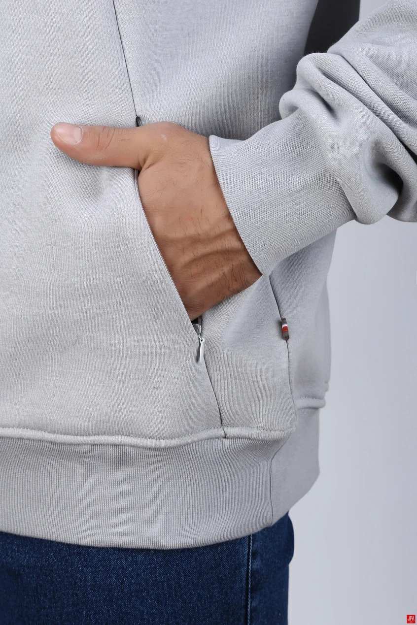 هودی مردانه دورس طوسی روشن جی پی ای JPA کد 04183