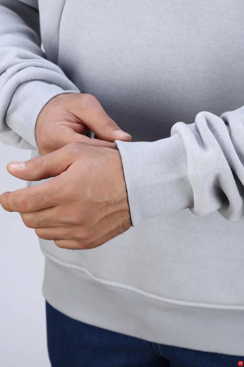 هودی مردانه دورس طوسی روشن جی پی ای JPA کد 04183