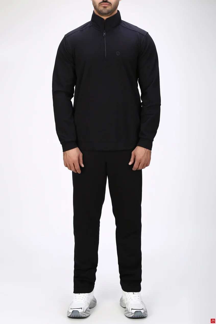 ست بلوز و شلوار مردانه اسپرت رگولار مشکی جی پی ای JPA کد 04133