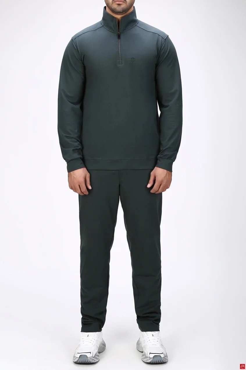 ست بلوز و شلوار مردانه اسپرت رگولار مشکی جی پی ای JPA کد 04133