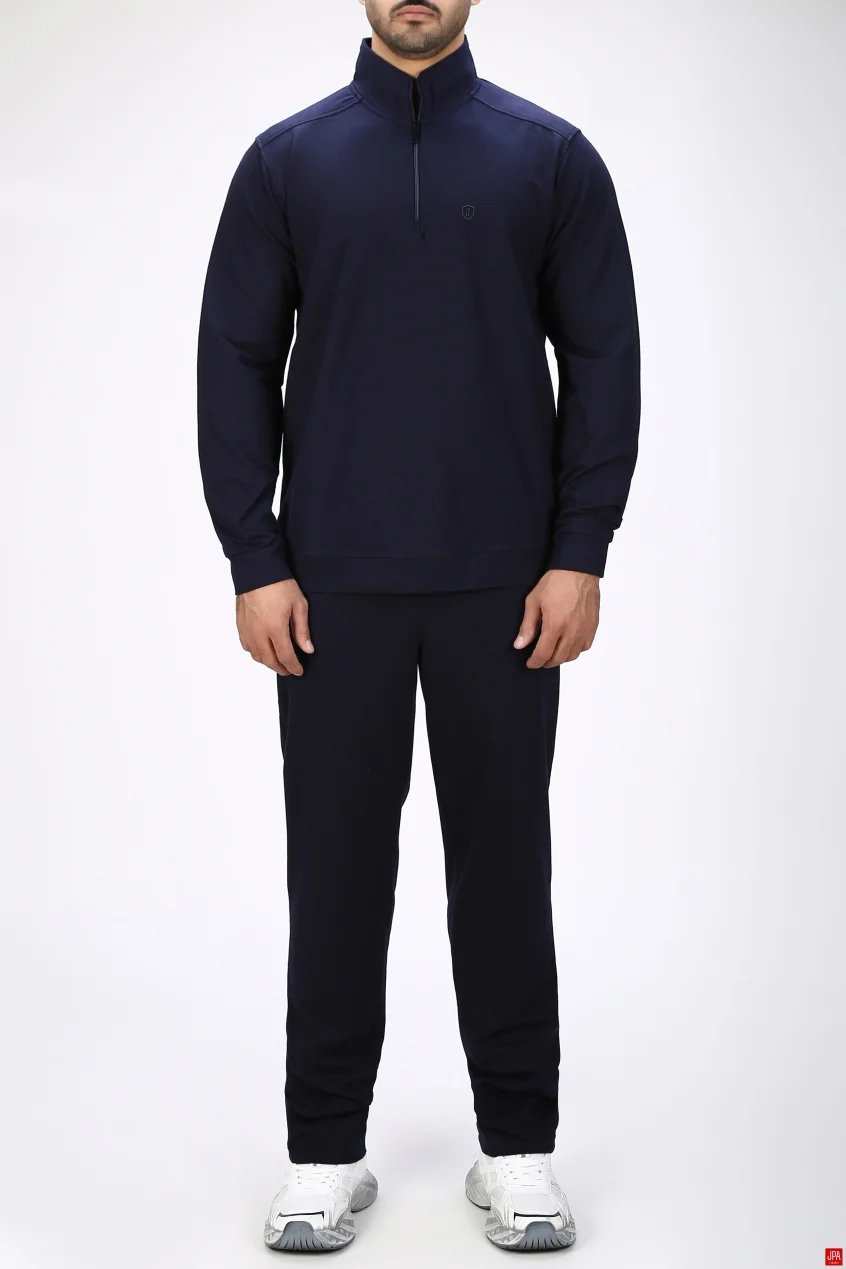 ست بلوز و شلوار مردانه اسپرت رگولار مشکی جی پی ای JPA کد 04133